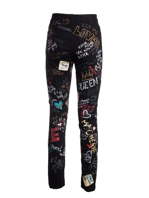 graffiti cat dolce gabbana jean|Dolce & Gabbana graffiti.